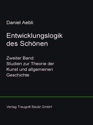 cover image of Entwicklungslogik des Schönen